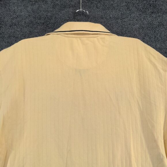 Devon & Jones Men's Polo Shirt Tan XL Short Sleeve High Low Hem Capgemini HP - Picture 9 of 14